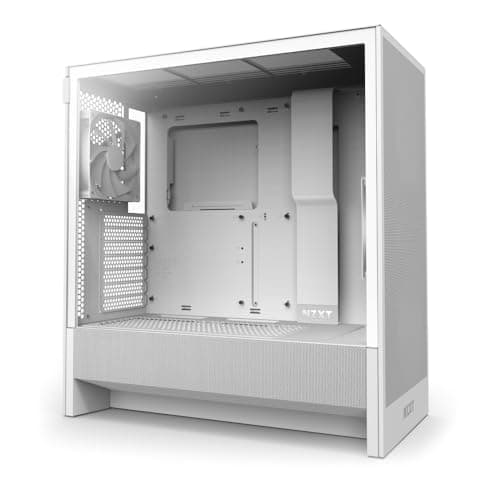 NZXT H5 Flow (2024) ATX Mid Tower White with Tempered Glass Side Panel and USB 3.2 Gen 2x2 Type-C USB 3.2 Gen 1 Type-A main image