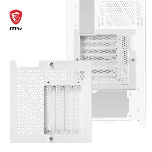 MSI MPG GUNGNIR 300R AIRFLOW ATX Mid Tower White with Tempered Glass Side Panel and USB 3.2 Gen 2x2 Type-C / USB 3.2 Gen 1 Type-A image