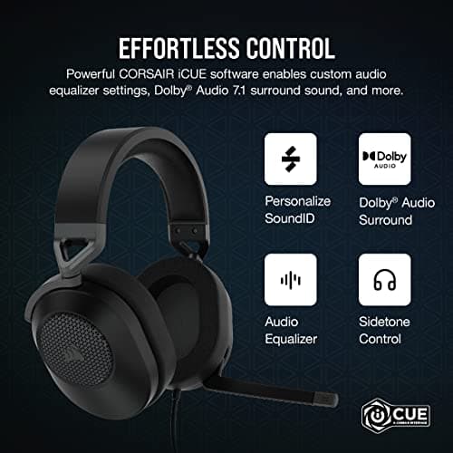 Corsair HS65 SURROUND 7.1 Channel Closed Gaming Headset image