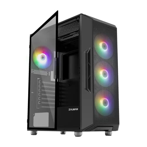 Zalman i3 NEO ATX Mid Tower Black / Silver Tempered Glass Side Panel main image