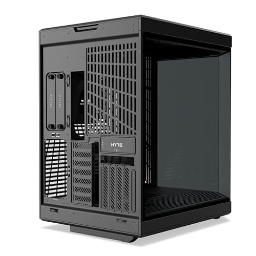 HYTE Y70 ATX Mid Tower Pitch Black with Tempered Glass Side Panel and USB 3.2 Gen 2 Type-C, USB 3.2 Gen 1 Type-A image
