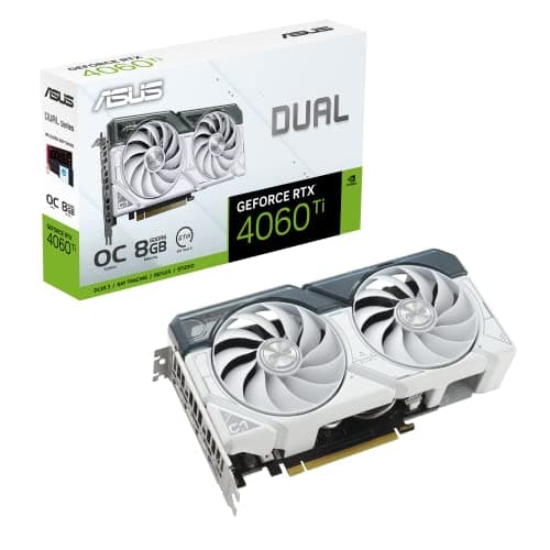 Asus DUAL OC GeForce RTX 4060 Ti 8GB GDDR6 White main image