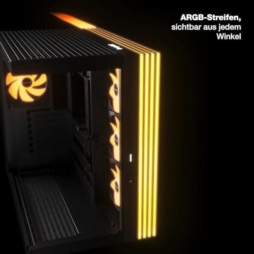 be quiet! Light Base 600 DX ATX Mid Tower White with Tempered Glass Side Panel and USB 3.2 Gen 2 Type-C, USB 3.2 Gen 1 Type-A image