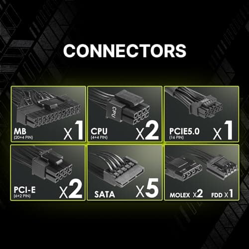 MSI MAG A750BN PCIE5 Black 750W Non-Modular 80+ Bronze Certified image