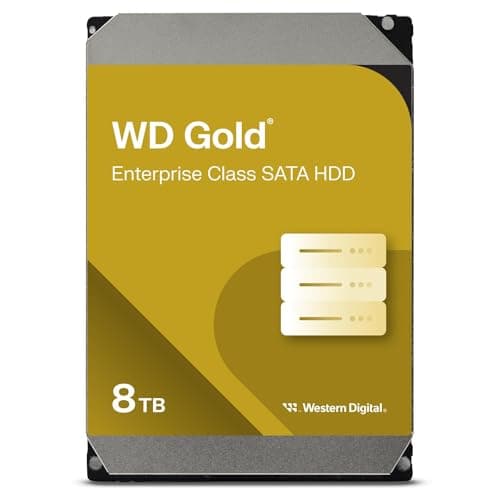 Western Digital Gold 8TB 3.5" HDD 7200RPM SATA 6.0 Gb/s Internal image