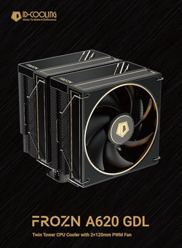 ID-COOLING FROZN A620 GDL Air 78 CFM 157mm Black / Gold image