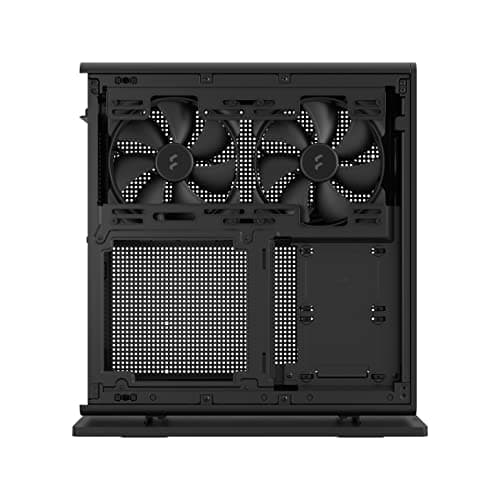 Fractal Design Ridge PCIe 4.0 Mini-ITX Tower Black with Mesh Side Panel and USB 3.2 Gen 2 Type-C / USB 3.2 Gen 1 Type-A image