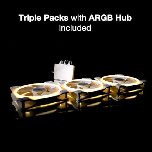 be quiet! Light Wings 140mm White PWM RGB 3-Pack image