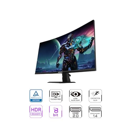 Gigabyte GS27FC 27" 1080p 180Hz VA Curved Monitor image