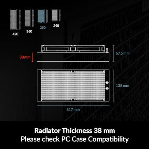 ARCTIC Liquid Freezer III Water 280 A-RGB 69.9 CFM White image