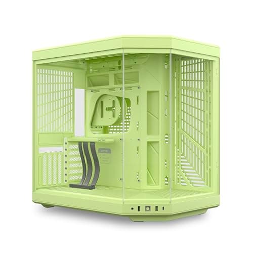 HYTE Y70 ATX Mid Tower Matcha Milk Tempered Glass Side Panel main image