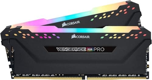 VENGEANCE® RGB PRO 16GB (2 x 8GB) DDR4 DRAM 3200MHz C16 Memory Kit — Black image