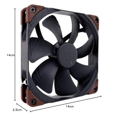 Noctua A14 industrialPPC 2000 140mm Brown / Black PWM image