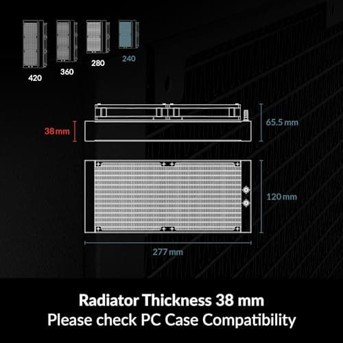 ARCTIC Liquid Freezer III Water 240 A-RGB 48.82 CFM Black image