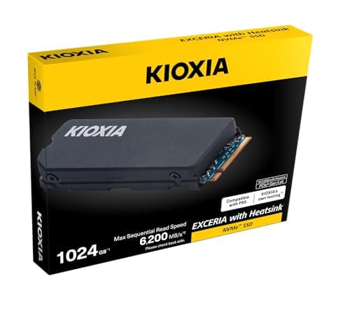 KIOXIA EXCERIA w/Heatsink 1TB M.2 SSD PCIe 4.0 NVMe image