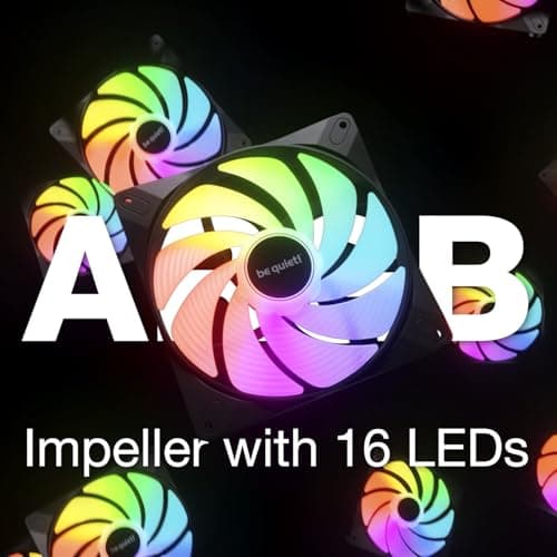 be quiet! Light Wings LX 140mm White Addressable RGB PWM 56 CFM 3-Pack image