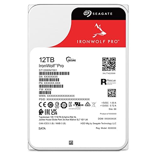 Seagate IronWolf Pro NAS 12TB HDD 7200RPM 3.5" SATA 6.0 Gb/s image