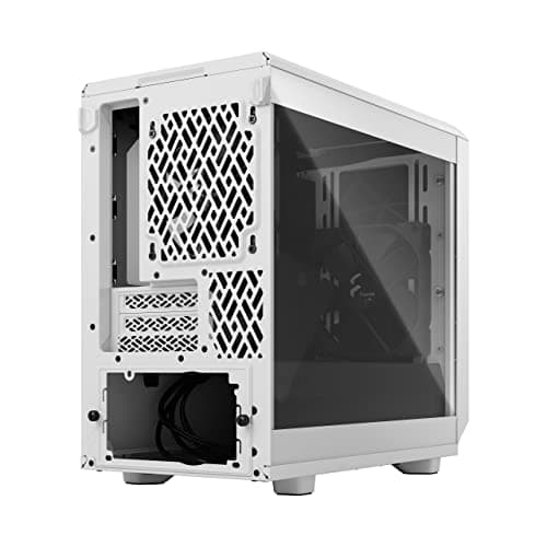 Fractal Design Meshify 2 Nano Mini-ITX Tower White with Tempered Glass Side Panel and USB 3.2 Gen 2 Type-C USB 3.2 Gen 1 Type-A image