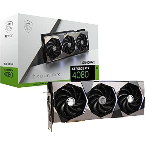 MSI SUPRIM X GeForce RTX 4080 16GB GDDR6X Black image