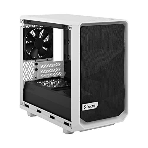 Fractal Design Meshify 2 Nano Mini-ITX Tower White with Tempered Glass Side Panel and USB 3.2 Gen 2 Type-C USB 3.2 Gen 1 Type-A image