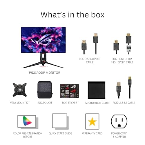 Asus ROG Swift OLED PG27AQDP 26.5" 1440p 480Hz OLED Monitor image
