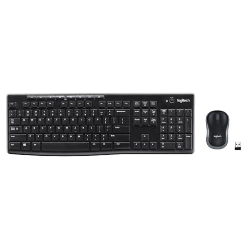 Logitech MK270 Wireless Keyboard and Mouse Combo - Keyboard and Mouse Included, 2.4GHz Dropout-Free Connection, Long Battery Life (Frustration-Free Packaging) image