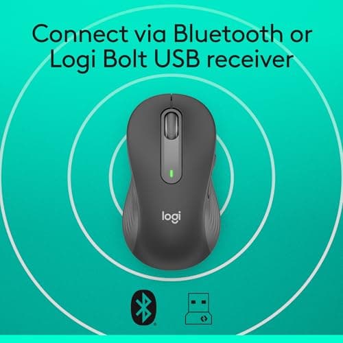 Logitech Signature M650 L Bluetooth Wireless Wired Optical Mouse image