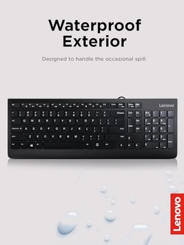 Lenovo 300 Wired Slim Keyboard image