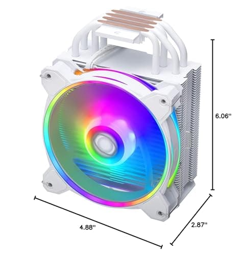 Cooler Master Hyper 212 Halo SF6 Ryu Air 51.88 CFM 154mm White / Orange image