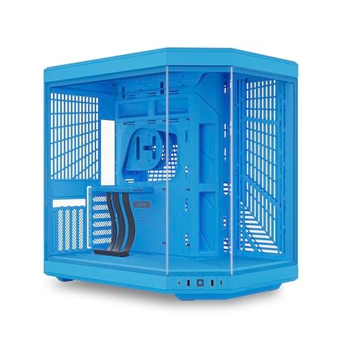 HYTE Y70 ATX Mid Tower Blue Tempered Glass Side Panel main image