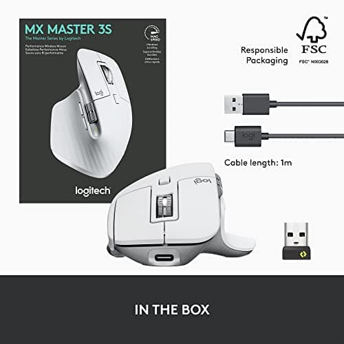 Logitech MX MASTER 3S Wireless Optical Mouse image