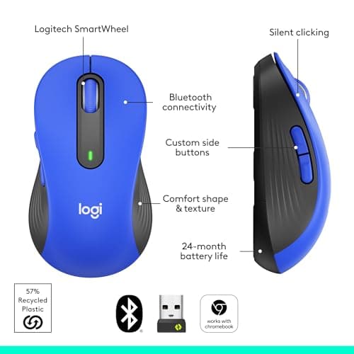 Logitech Signature M650 L Bluetooth/Wireless/Wired Optical Mouse image