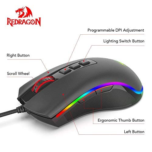 Redragon COBRA M711 Wired Optical Gaming Mouse image