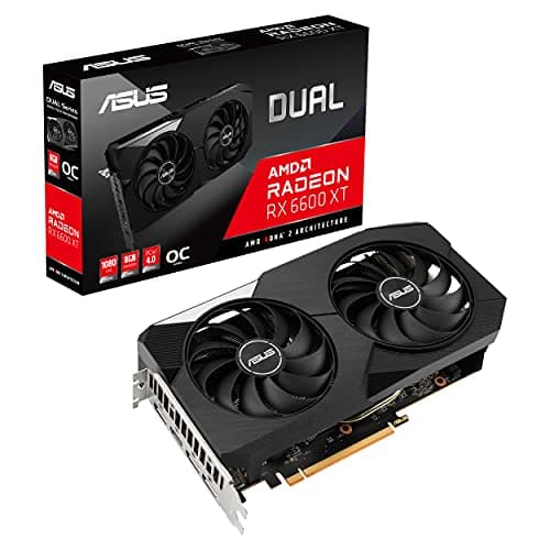 Asus DUAL OC Radeon RX 6600 XT 8GB GDDR6 Black / White main image