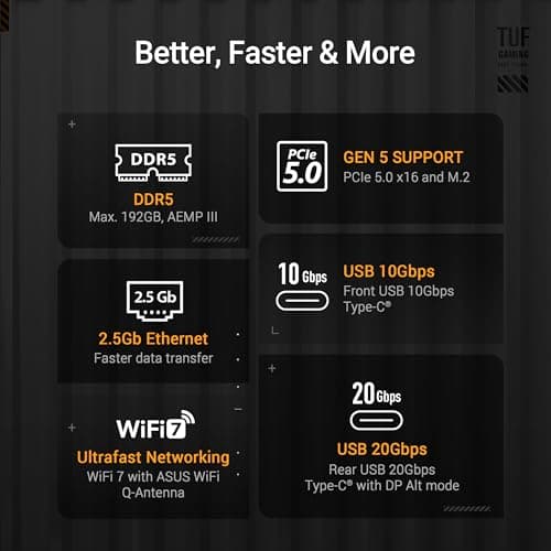 Asus B860 TUF GAMING PLUS WIFI LGA1851 DDR5 ATX image