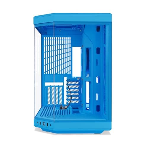 HYTE Y70 ATX Mid Tower Blue Tempered Glass Side Panel image