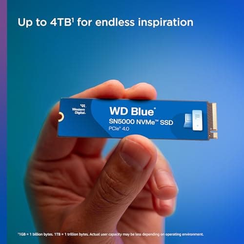 Western Digital WD Blue SN5000 500 GB SSD M.2-2280 PCIe 4.0 X4 NVMe image