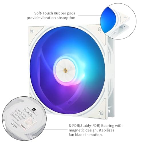 Thermalright TL-P12W-S 120mm White Addressable RGB PWM 52.86 CFM 1-Pack image