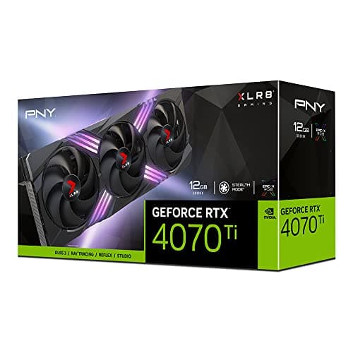 PNY XLR8 Gaming VERTO EPIC-X RGB GeForce RTX 4070 Ti 12GB GDDR6X Black image