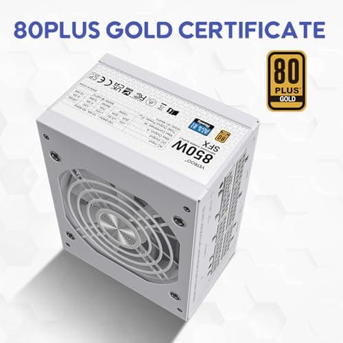 Vetroo CP-PSU-VT-850W-SFX White SFX 850W Fully Modular 80+ Gold Certified image