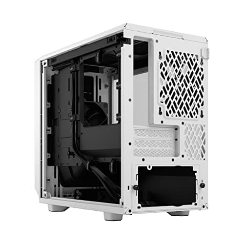 Fractal Design Meshify 2 Nano Mini-ITX Tower White with Tempered Glass Side Panel and USB 3.2 Gen 2 Type-C USB 3.2 Gen 1 Type-A image