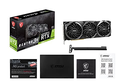 MSI VENTUS 3X OC GeForce RTX 3080 Ti 12GB GDDR6X Black / Silver image