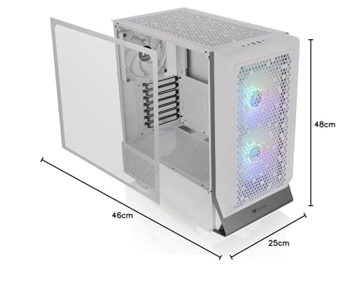 Thermaltake Ceres 300 ATX Mid Tower White Tempered Glass ARGB image
