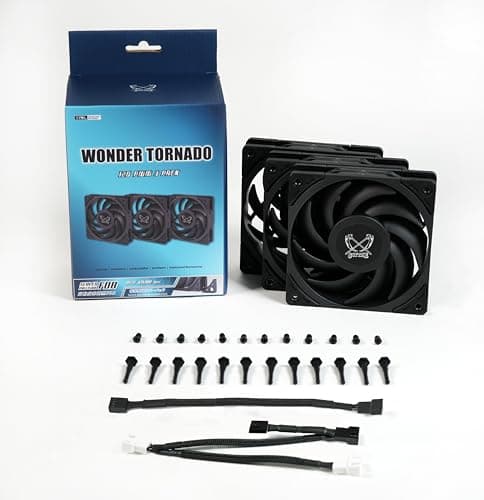 Scythe Wonder Tornado 120mm Black PWM 3-Pack image