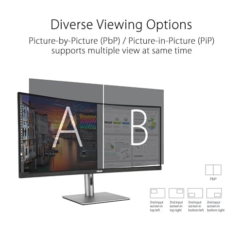 Asus ProArt Display PA34VCNV 34.1" 3440x1440 60Hz IPS Curved Monitor image