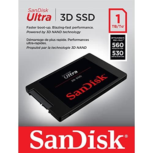 SanDisk Ultra 3D 1 TB SSD 2.5" SATA 6.0 Gb/s image