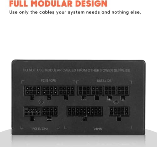 ARESGAME AGT Black 1000W Fully Modular 80+ Gold Certified image