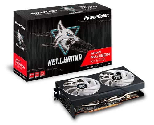 PowerColor Hellhound Radeon RX 6600 8GB GDDR6 Black / White main image