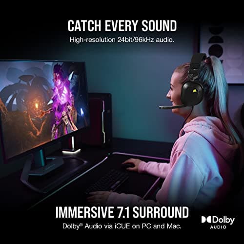 Corsair HS80 RGB 7.1 Channel Closed Gaming Headset image