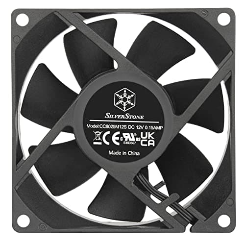 Silverstone FN80 80mm Black 27.81 CFM image